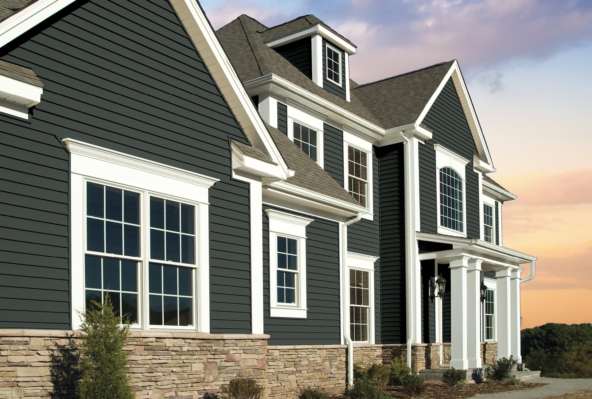 Gentek vinyl siding on a home