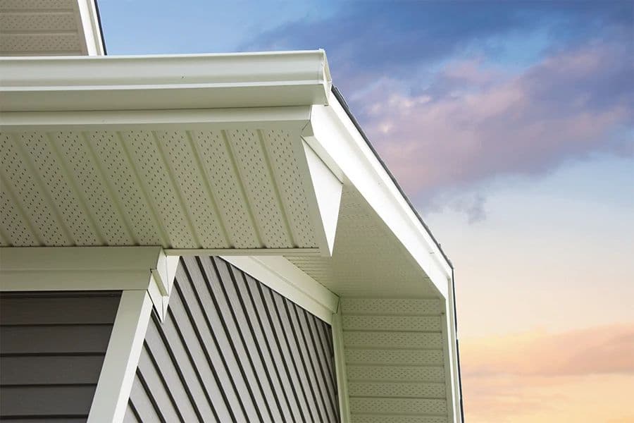 Gentek metals gutters and rainware products.