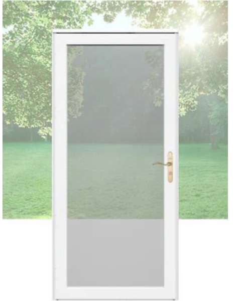 Larson Platinum screen door stock image.