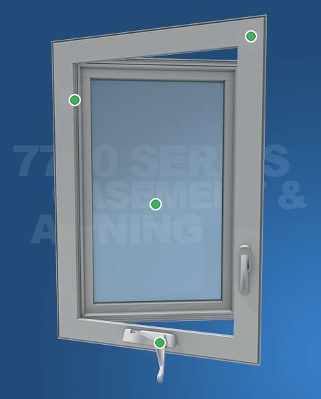 Wincore 7700 Series Casement Windows