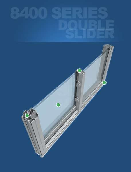 Wincore 8400 Series Sliding Windows