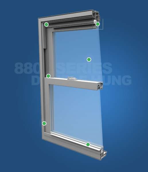 Wincore 8800 Series Double Hung Windows