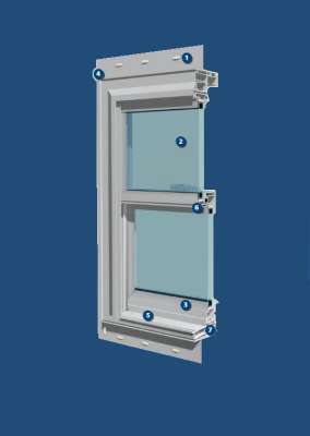Wincore 400 Series Double Hung Windows