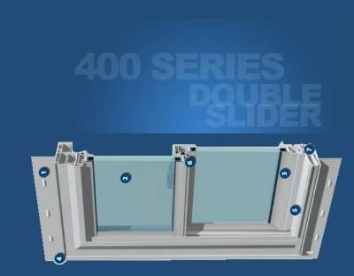 Wincore 400 Series Sliding Windows