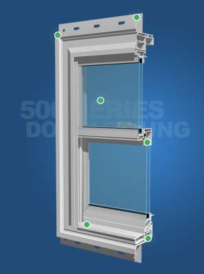 Wincore 500 Series Double Hung Windows
