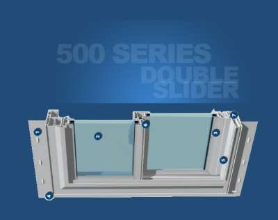 Wincore 500 Series Sliding Windows