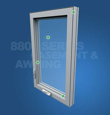 Wincore 8800 Series Casement Windows from suburban wholesale and supply.