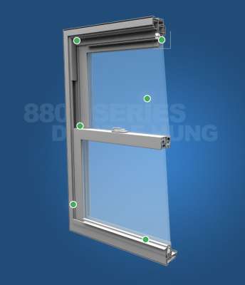 Wincore 8800 Series Double Hung Windows